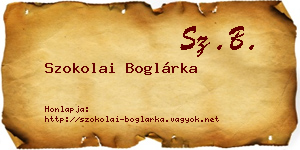 Szokolai Boglárka névjegykártya